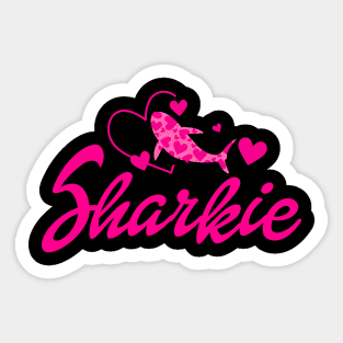 Cute Shark Mens Womens Kids Funny Shark Sticker